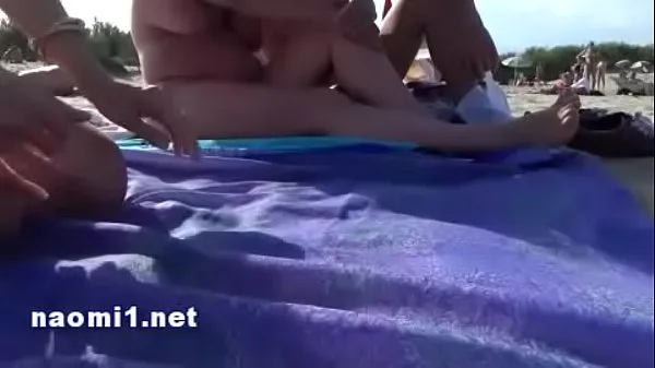 Klip berukuran public beach cap agde by naomi slut besar