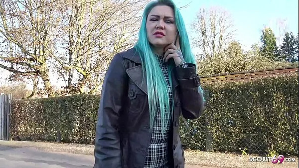 Big GERMAN SCOUT - GREEN HAIR GIRL TALK TO FUCK FOR CASH AT REAL PICK UP CASTING mega Clips
