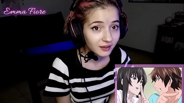 18yo youtuber gets horny watching hentai during the stream and masturbates - Emma Fiore đoạn clip lớn