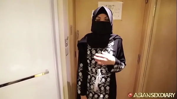 Big 18yo Hijab arab muslim teen in Tel Aviv Israel sucking and fucking big white cock mega Clips