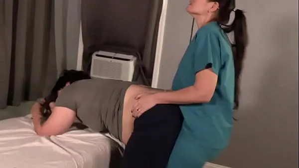 Big Nurse humps her patient mega Clips