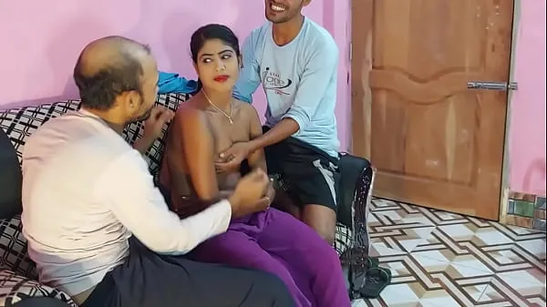 مقاطع كبيرة Amateur threesome Beautiful horny babe with two hot gets fucked by two men in a room bengali sex ,,,, Hanif and Mst sumona and Manik Mia ضخمة